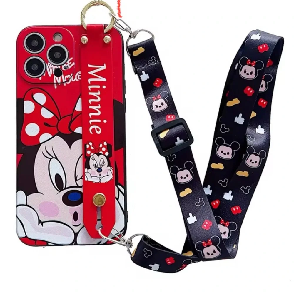 Minnie Mouse Red Phone Case with Strap